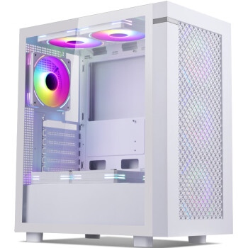 鑫谷（Segotep）无尽1（白色）宽体电脑机箱（E-ATX双路主板位/玻璃侧透/240水冷位/台式游戏主机箱）YFS