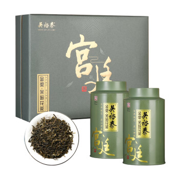 吴裕泰金奖茉莉花茶礼盒200g 金奖礼御礼盒 老北京送长辈 散茶放心茶