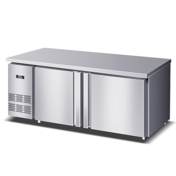 麦大厨 冷藏保鲜工作台商用厨房吧台不锈钢大容量风冷508L冷冻操作台冰柜 MDC-ZLC4-TZ400L2-LCWSG
