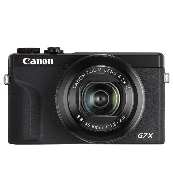 佳能（Canon）PowerShot G7 X Mark III G7X3 数码相机Vlog美颜视频相机 G7X Mark III 黑色 套餐三全国联保