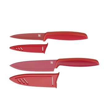 WMF德国福腾宝 家用厨房刀具套装水果刀切菜刀Touch小红刀2件套-红色