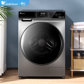 小天鹅（LittleSwan）滚筒洗衣机全自动 10公斤洗烘一体机带烘干大容量变频智能投放 智能家电/TD100VT616WIADY