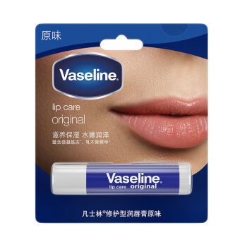 凡士林（Vaseline）滋养修护润唇膏原味 3.5G