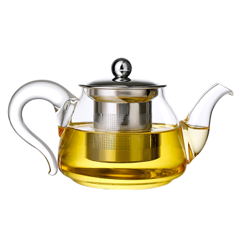 金镶玉 玻璃茶壶  高硼硅耐热防爆玻璃花茶壶凉水壶  如意壶500ML