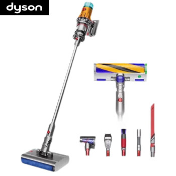 戴森（DYSON）洗地吸尘器V12 Detect Slim Nautik干湿两用吸拖一体家用手持无线吸尘器洗地机 5+2款吸头配件组合