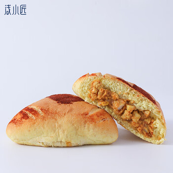 全麦面包牛肉鸡肉软欧包低网红饱腹卡脂零食早餐代餐食品全麦咖喱鸡肉