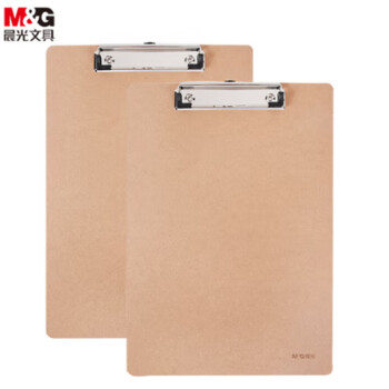 A4原木色纤维板 书写板夹 记事夹 文件夹 写字垫板 单个装