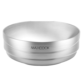 美厨（maxcook）304不锈钢碗 大汤碗双层隔热 餐具面碗22CM MCWA106