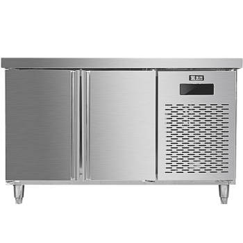 圣托（Shentop）卧式保鲜冷藏工作台 双开门厨房冰柜商用 1.2米不锈钢水吧操作台 STL-TA12