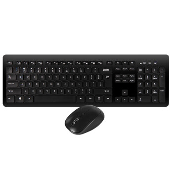 灵蛇（LINGSHE）无线键鼠套装 即插即用 防水办公无线键鼠套装 鼠标键盘无线套装MK270黑色  舒适款