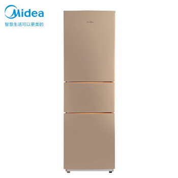 美的（Midea）213升三门冰箱 三门三温低温补偿家用冰箱冷藏冷冻大容量BCD-213TM(E)阳光米 企业业务