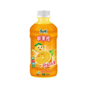 康师傅鲜果橙汁330ml*12瓶 夏日饮品饮料