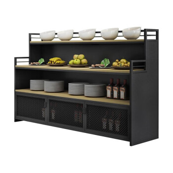 博堡   自助火锅调料台 餐厅酱料存储台 备餐柜 黑色款  单位：台