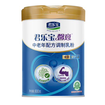 君乐宝馨意40+健护力中老年配方调制乳粉800g 高钙低GI成人奶粉 含CaHMB