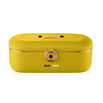 奥克斯（AUX）电热饭盒 加热饭盒0.9L小黄鸭低音加热分离式内胆免注水自热饭盒HX-DF01A