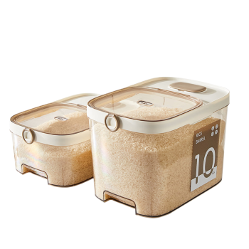 小熊伊万（BEAREWAN）米桶 食品级防虫储米箱储米桶米缸五谷收纳盒封存桶储粮桶10斤