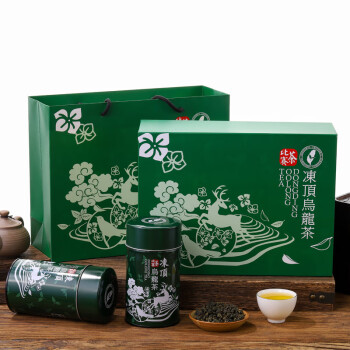 尚轩 冻顶乌龙比赛茶 5分火 果香四溢 台湾原装进口 高山茶礼盒装300g