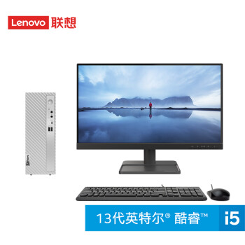 联想（Lenovo）天逸510S商务台式电脑主机(酷睿13代i5-13400 16G 1TB HDD+512G SSD wifi win11 )21.45英寸显示器