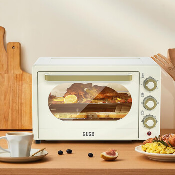 谷格（GUGE）G939家用多功能电烤箱烘焙加热精准控温专业烘烤蛋糕饼干独立照明炉灯旋转烤叉
