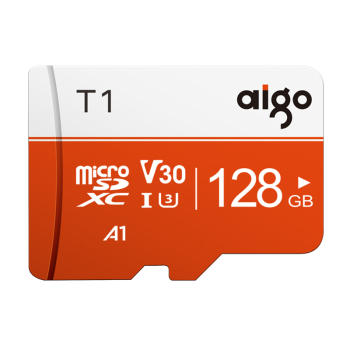 爱国者（aigo）128GB TF（MicroSD）存储卡 U3 A1 V30 4K内存卡 相机行车记录仪监控摄像头储存卡 T1读速100MB/s