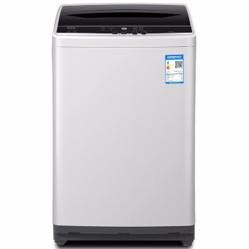 TCL 8公斤全自动洗衣机家用宿舍波轮洗衣机发TB-V80A 亮灰色