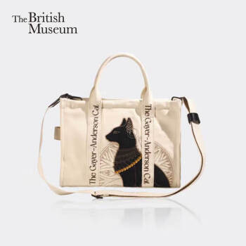 大英博物馆 斜挎包 盖亚·安德森猫刺绣单肩斜挎包送女生生日礼物