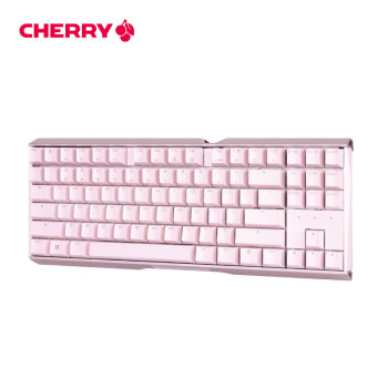 CHERRY樱桃 MX3.0S TKL 键盘机械 G80-3876HUAEU-9 游戏键盘 有线电脑键盘 樱桃键盘 粉色 黑轴