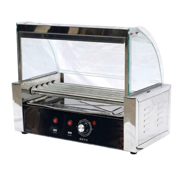 苏勒烤肠机商用小型全自动双控温秘制多功能烤香肠热狗机   升级款5管不带门