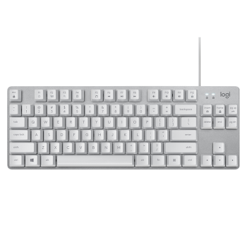 罗技（Logitech）K835机械键盘 有线键盘 游戏办公键盘 84键 白色 TTC轴 红轴