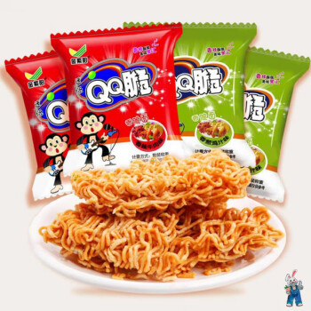 qq脆干脆面自由自在干吃面怀旧欢乐时光方便面干吃方面便干脆面香辣
