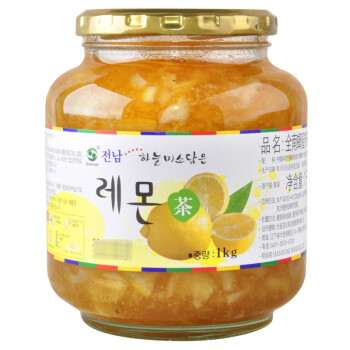 韩国进口 全南蜂蜜柠檬茶1kg 含果肉冷热冲泡茶饮品