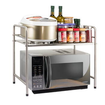 四季沐歌（MICOE） 微波炉架子不锈钢厨房置物架收纳架厨房用品烤箱架 WB01-53C1