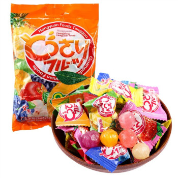 宏源  9味果味什锦糖 混合口味 888g 袋装 糖果 酸甜水果味招待喜糖 