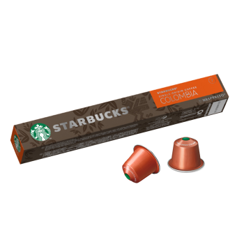 星巴克(Starbucks)Nespresso浓遇胶囊咖啡 纯正之源系列 哥伦比亚 10粒装 中度烘焙 瑞士原装进口