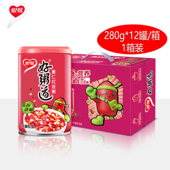 银鹭 好粥道 薏仁红豆八宝粥【280g*12罐/箱 1箱装】速食方便即食早餐