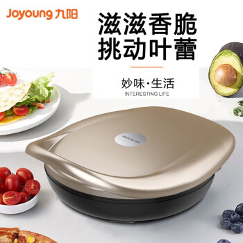 九阳（Joyoung）家用多功能电饼铛 煎烤机双面悬浮烙饼机 JK30-K10 金色
