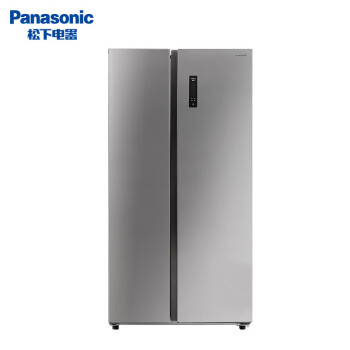 松下（Panasonic）632升大容量冰箱双开门对开门冰箱一级能效 风冷无霜变频家用电冰箱 银灰色 NR-EW63WPA-S