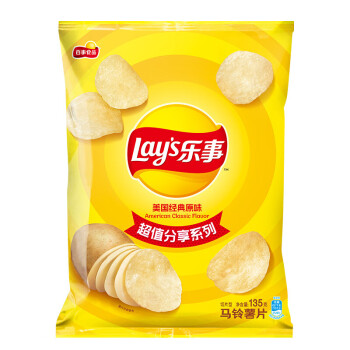 乐事lays薯片休闲零食意大利香浓红烩味135克原味135g