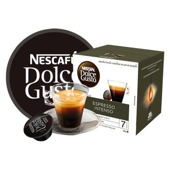 DOLCE GUSTO咖啡多趣酷思 黑胶囊咖啡 越南进口 意式浓缩 研磨咖啡粉（雀巢多趣酷思咖啡机适用）16颗装