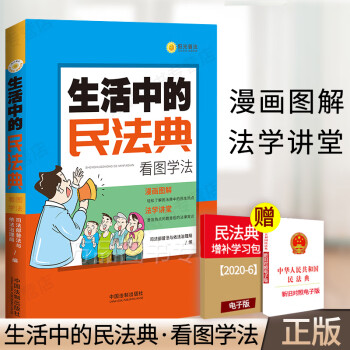 2020年新版 生活中的民法典看图学法 普法与依法治理局编漫画图解 2021年版民生热点