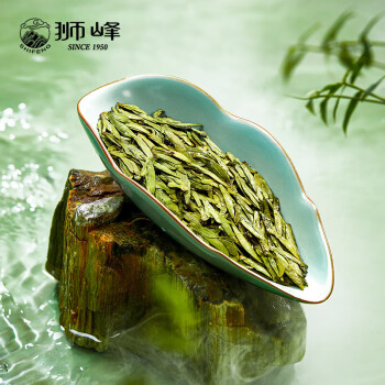 狮峰牌 绿茶 2024新茶春茶 西湖龙井 明前精品茶叶 金狮礼盒100g