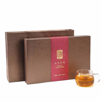 中茶牌中茶  安化黑茶 2018年故宫贡茶戊戌手筑茯砖茶 1.58kg/盒