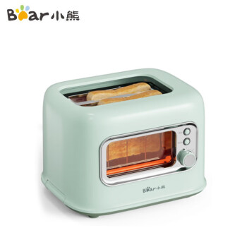 小熊（bear） 面包机 多士炉可视炉窗烤面包片机早餐轻食机 家用多功能2片双面速烤吐司机 DSL-C02P8