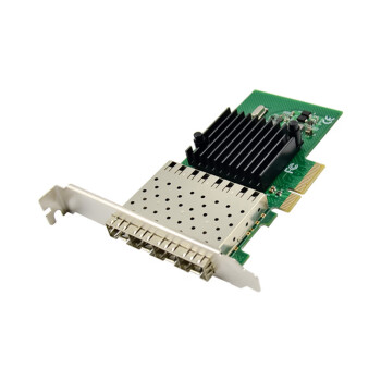 来采 ST7212 I350AM4 PCIe x4 四光口千兆SFP光纤LC服务器 网卡