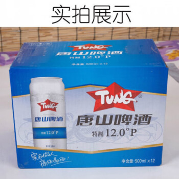 唐啤唐山啤酒 冰典纯生 500ml*罐 12罐 易拉罐整箱 唐啤12度500ml*12