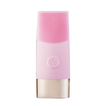 ApiYoo艾优 D7 硅胶洁面仪 震动清洁面部0.6mm刷毛充电式美容器男女通用 粉色