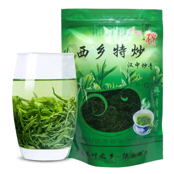 汉中绿茶炒青陕青茶叶陕南浓香耐泡富硒西乡特炒袋装500g