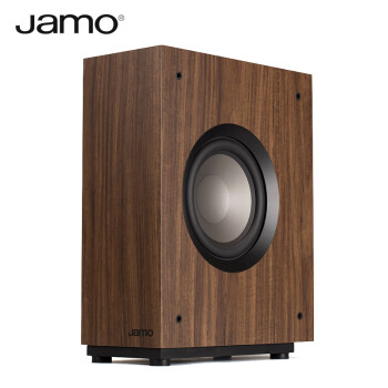 尊宝（JAMO）S808 SUB 家庭影院音响 有源低音炮 超薄型家用客厅木质超低音音箱  8英寸喇叭单元（胡桃木色）