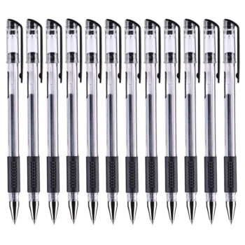 晨光（M&G）中性笔签字笔水性笔 办公商务学习签字笔 风速Q7黑色 0.5mm 12支装/盒