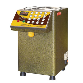 苏勒 全自动果糖定量机商用奶茶店专用设备微电脑果糖机16键 16键金色圆桶果糖机